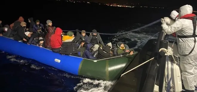 İzmir’de 66 düzensiz göçmen kurtarıldı