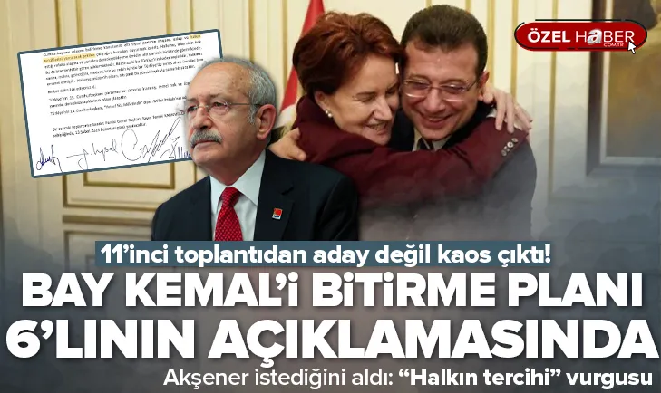 Akşener’in Bay Kemal’i bitirme planı bildiride!