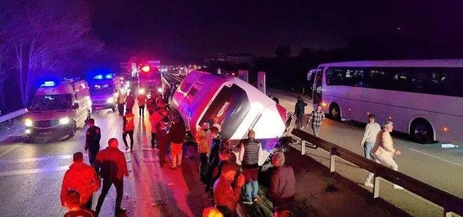 Bursa’da öğrencileri taşıyan otobüs devrildi! Ölü ve yaralılar var