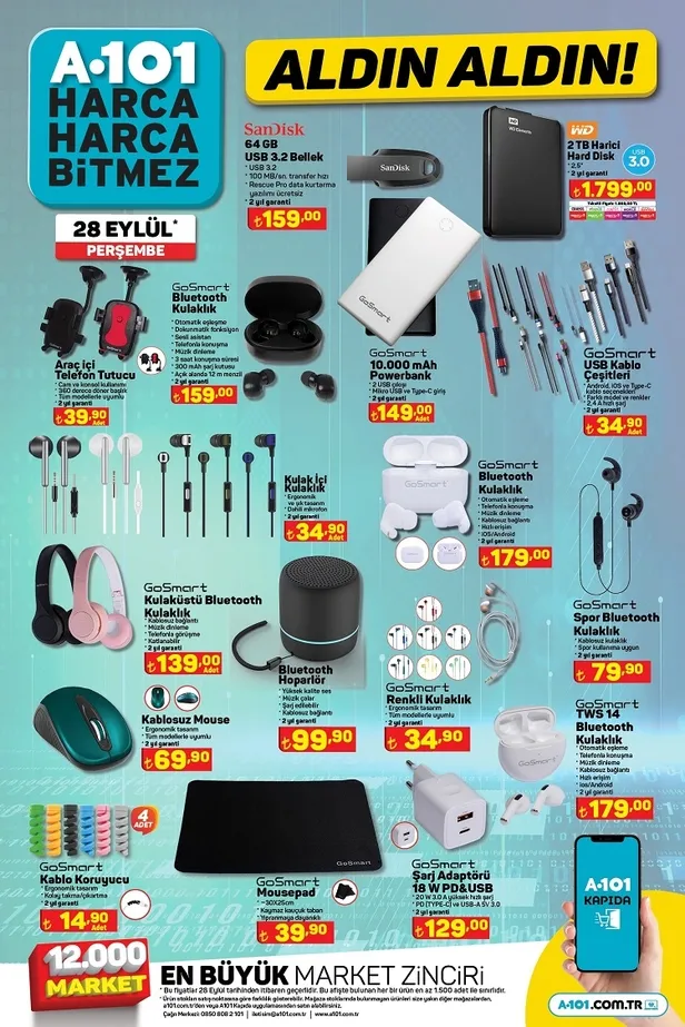 29 Eylül A101 aktüel ürünler kataloğu yayınladı: A101’de 5LT sıvı yağ 149 TL, 1KG tost peyniri 132 TL, 6KG bulaşık deterjanı 89 TL, 1KG beyaz peynir 92 TL’ye satılıyor - 16