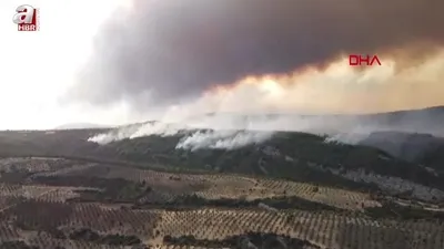 Zarar gören alanlar drone ile görüntülendi