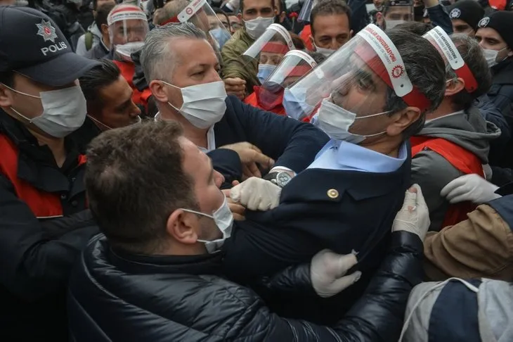DİSK üyelerinden skandal hareket! Herkesin hayatını tehlikeye attılar