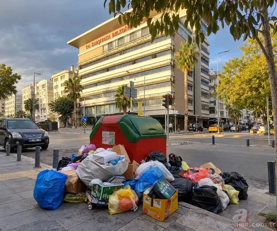 İzmir’de Buca’nın ardından Karşıyaka’da da çöp krizi! Başkan tatilde 1