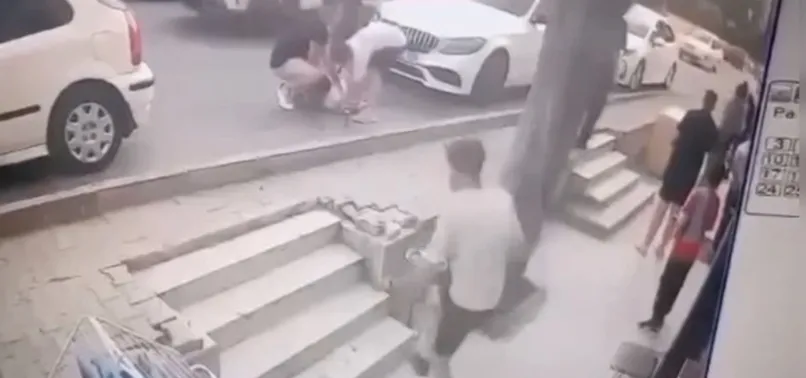 Tek yumrukla gelen ölüm! Dehşet anları kamerada