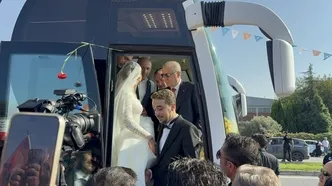 En mutlu günlerinde Başkan Erdoğan'ı karşılamaya gittiler! Gelin ve damat unutulmaz bir an yaşadı