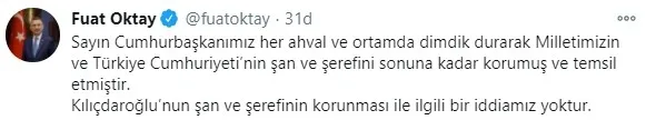 Cumhurbaşkanı Yardımcısı Fuat Oktay'dan Kemal Kılıçdaroğlu'nun sözlerine tepki - 1