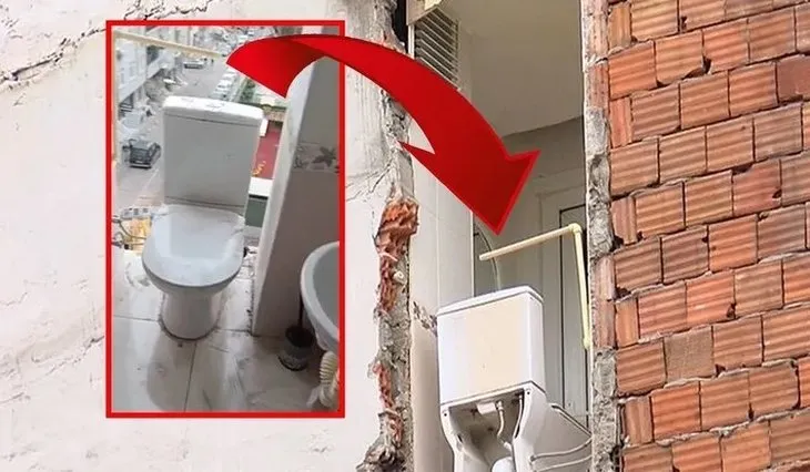 İstanbul’da şaşırtan görüntü! Evin tuvaleti bir anda açıkta kaldı | Görenler şaştı kaldı