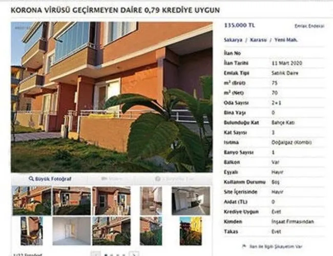 Kornavirus Sahibinden Kiralik Ve Sahibinden Satilik Ev Ilanlarina Da Sicradi