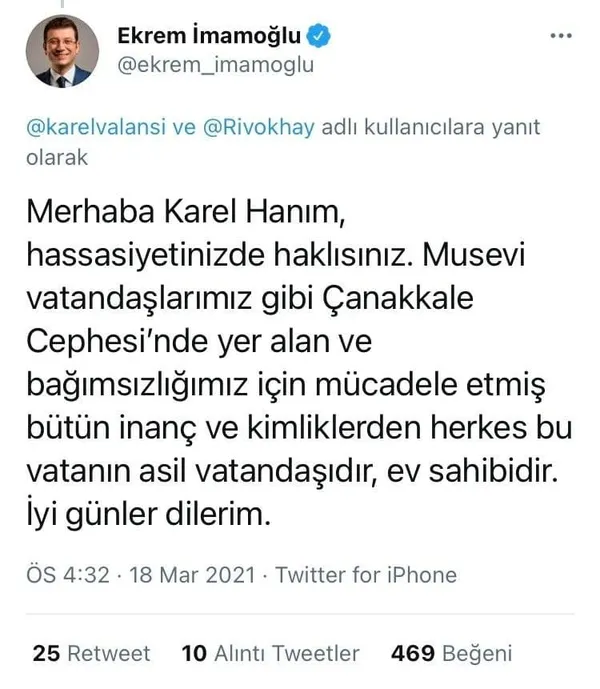 Ekrem İmamoğlu’ndan iki farklı tavır: Gazi yakınına tehdit! Şalom Gazetesi’nin yazarı Karel Valansi’ye "özür" - 1