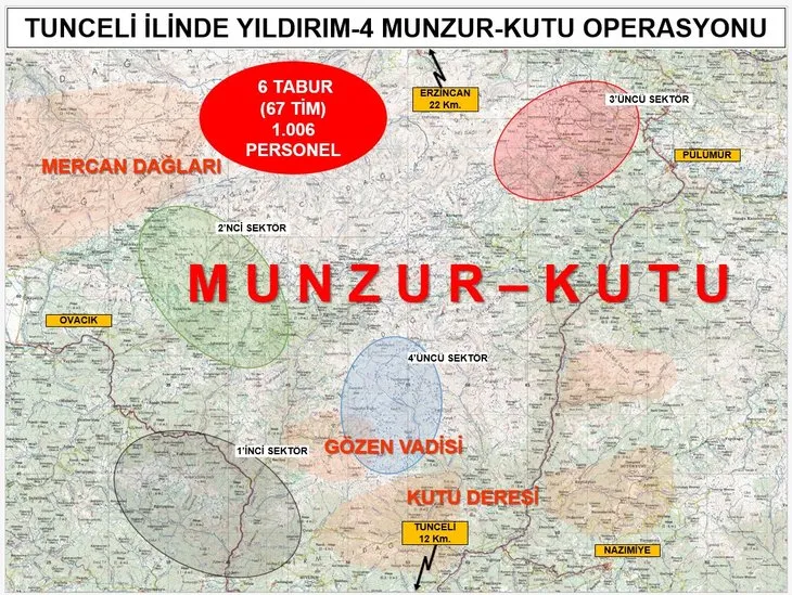 İçişleri Bakanlığı açıkladı: Yıldırım-4 Munzur-Kutu operasyonu başladı: 8 PKK’lı öldürüldü