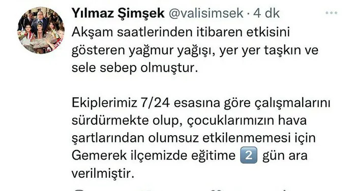 Son dakika: Sivas'ın Gemerek ilçesinde eğitime 2 gün ara! - 1