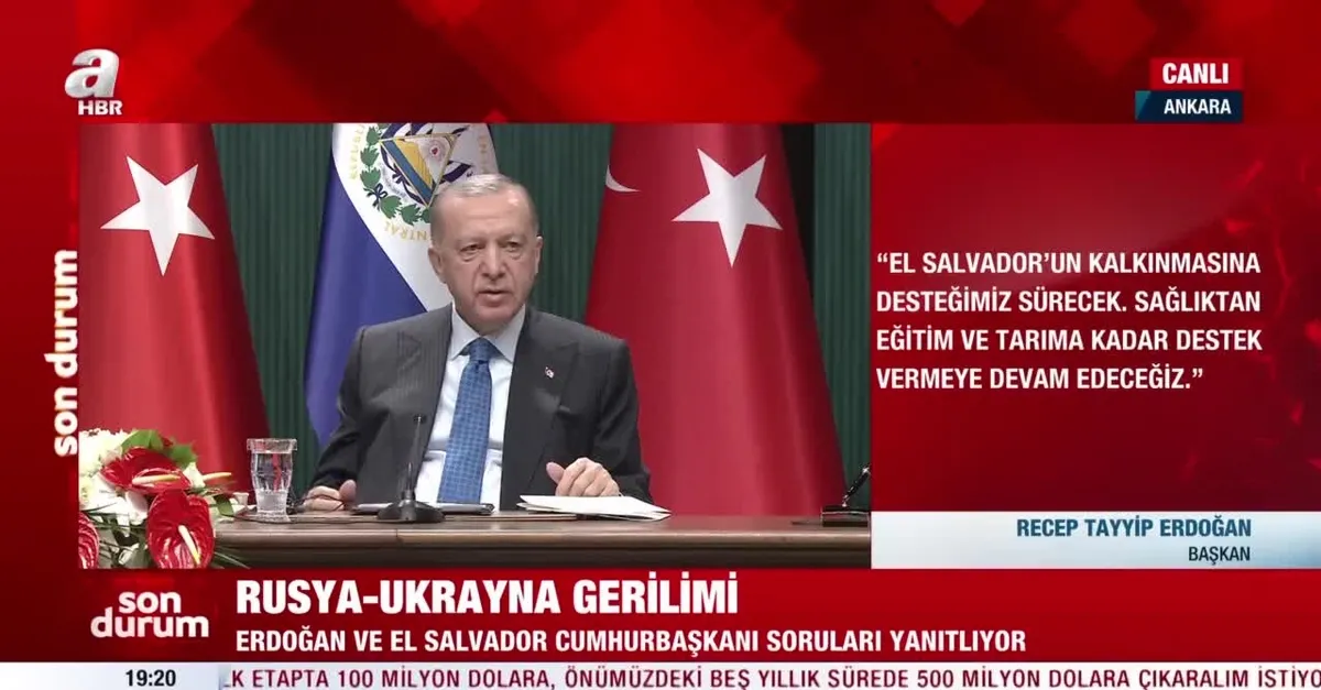 Başkan Erdoğan'dan El Salvador Devlet Başkanı Nayib Bukele ile ortak basın toplantısında flaş açıklamalar