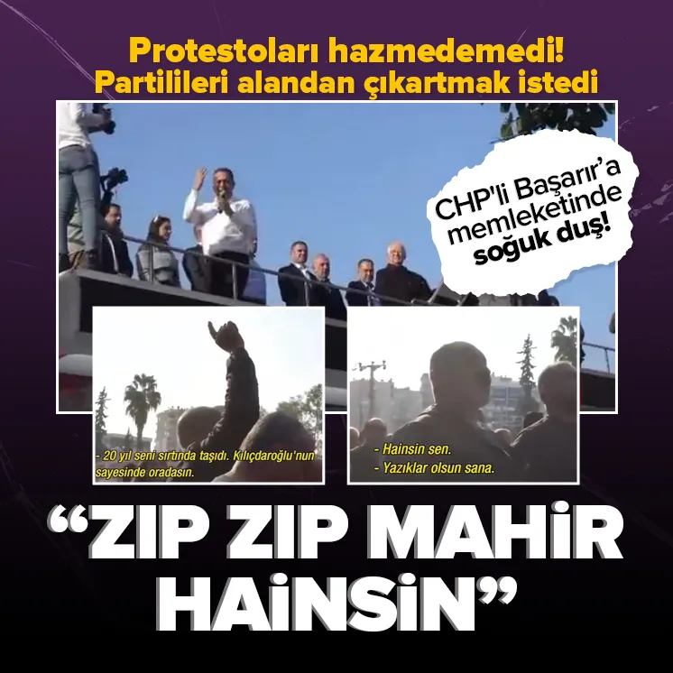 Başarır memleketi Mersin’de protesto edildi