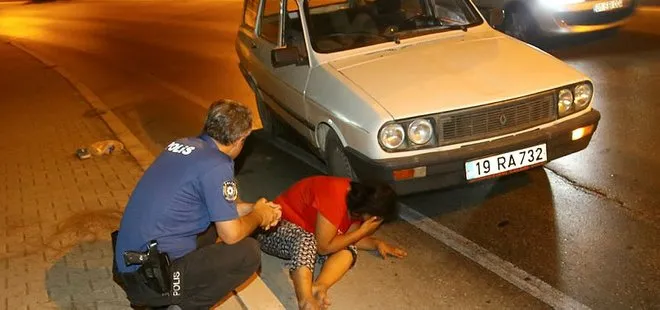 Adana’da korkunç olay! Kadını taciz edip dövdü sonra arabadan attı