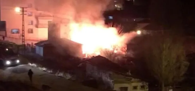 Ankara'da gecekondu cayır cayır yandı!