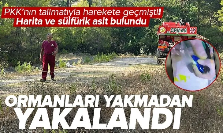 Son dakika: Talimatı PKK’dan almış! Orman yakma hazırlığındaki terörist Antalya’da yakalandı
