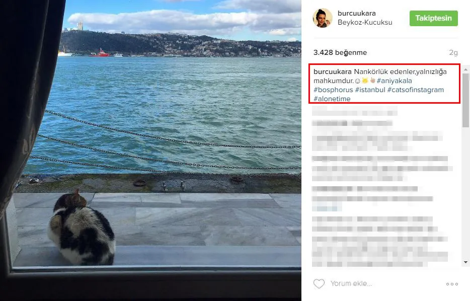 Burcu Kara'dan tepki toplayan paylaşım - 1