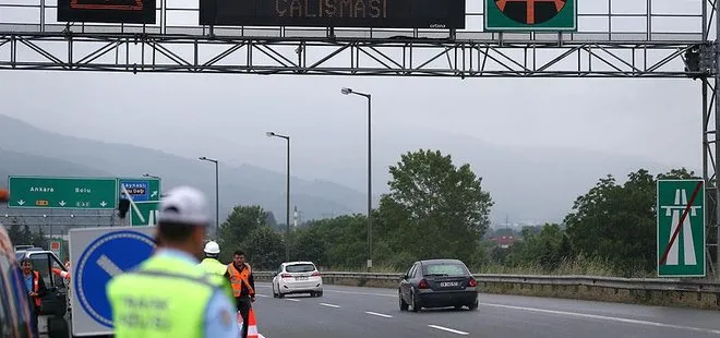 Son dakika: TEM’in Ankara yönü trafiğe kapatıldı
