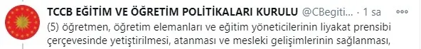 Öğrencilere 21. yüzyıl yetkinliklerinin kazandırılmasına ilişkin politika belgesi taslağı Başkan Erdoğan’a sunuldu