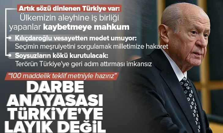 MHP lideri Bahçeli’den yeni anayasa mesajı