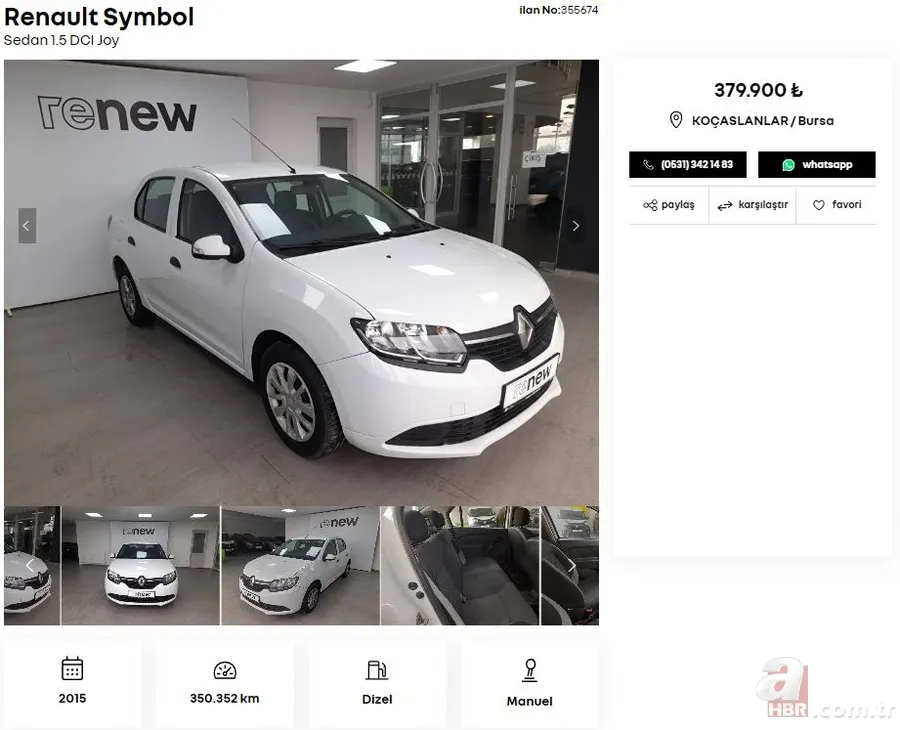 500 bin TL'si olana garantili ikinci el araç! Hyundai, Fiat, Peugeot, Renault, Ford, Citroen, Volkswagen mollerinin fiyatı ne kadar? 16