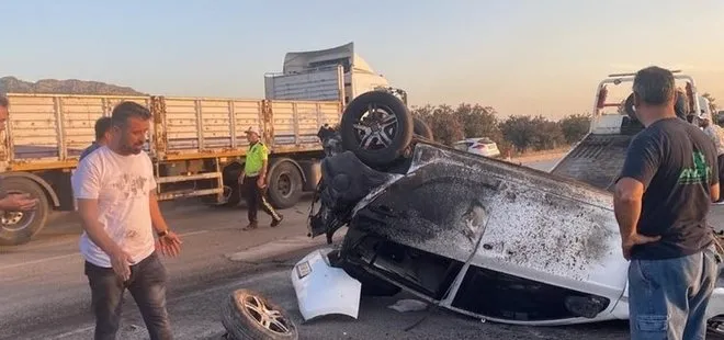 Adana’da D-400 karayolunda kaos! Kazada 5 kişi yaralandı