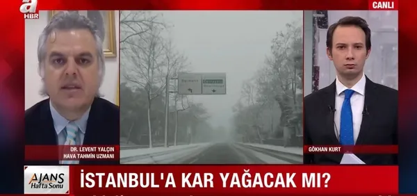 İstanbul'a kar geliyor! Meteoroloji uzmanı A Haber canlı yayınında tarih verdi - 1