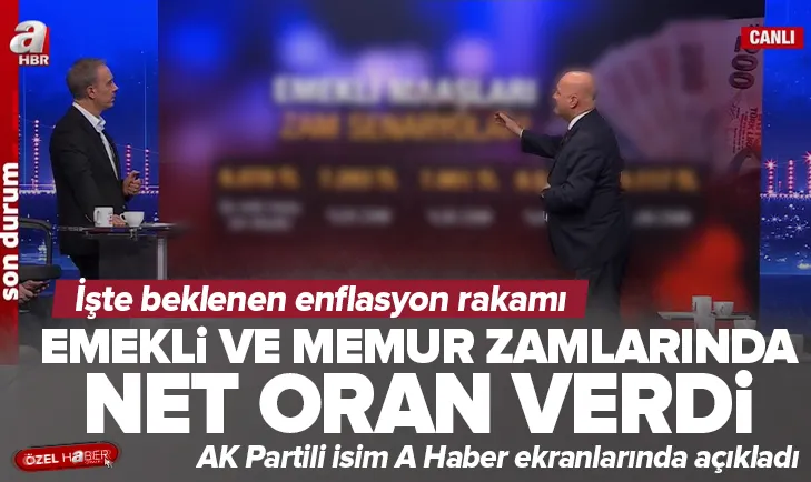 Emekli ve memur zamlarında net oran verdi!