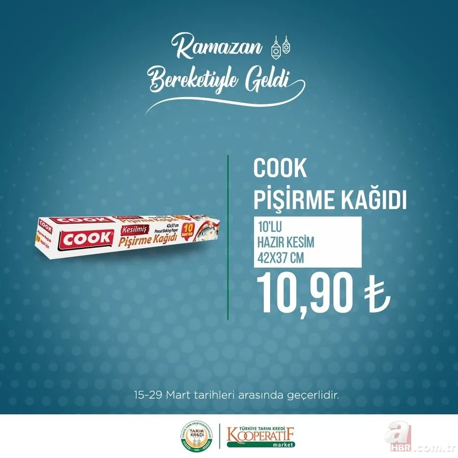 Tarım Kredi RAMAZAN Paketi 2023 | İndirimli özel fiyatlar başladı! Ayçiçek yağı, Güllaç, Tiryaki çay, Hurma, Pastırma... 22