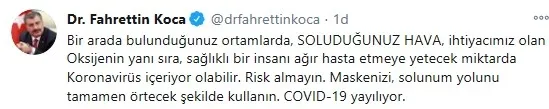 Son dakika: Sağlık Bakanı Fahrettin Koca'dan kritik koronavirüs uyarısı - 1