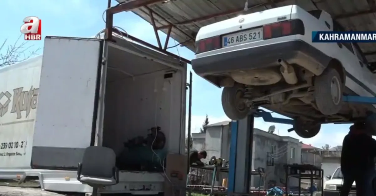 Kamyon kasasını öyle bir hale çevirdi ki...