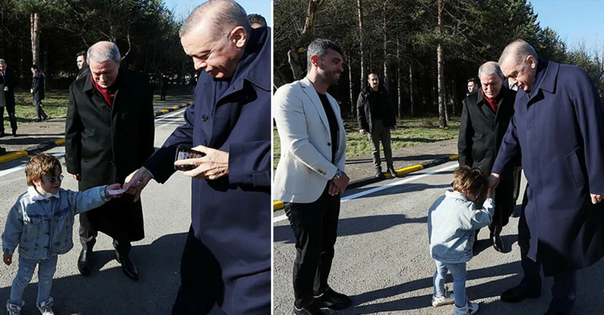 Zayn Sofuoğlu Başkan Recep Tayyip Erdoğan’ın elini öptü! Harçlığı kaptı