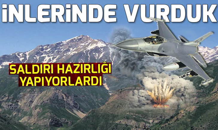 PKKlı teröristleri inlerinde vurduk