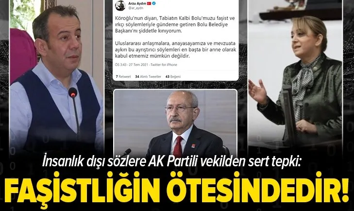 Bolu Belediye Başkanı Tanju Özcan’a AK Parti Bolu Milletvekili Arzu Aydın’dan mültecilere yönelik zam tepkisi: Bir yudum suya muhtaç etmek faşizmin ötesindedir