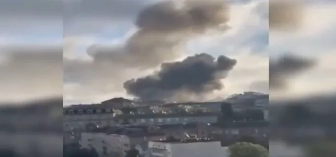 Kiev’de 3 büyük patlama! Başkent Kiev’deki binalardan duman yükseliyor
