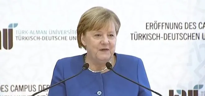 Angela Merkel’den Türk-Alman Üniversitesi Yeni Bina Açılış Töreni’nde flaş açıklamalar