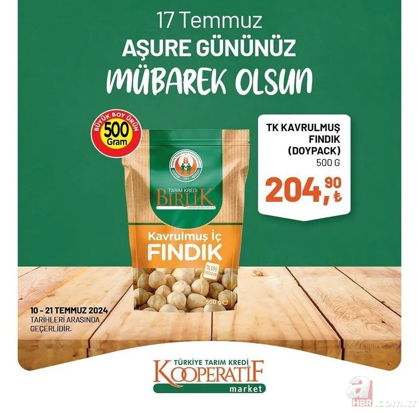 Tarım Kredi Market'te fırsat kataloğu geldi! 70 üründe indirim var: Gül suyu 47.90, buğday 18.50 TL, TK antep fıstığı 187,90 TL 6