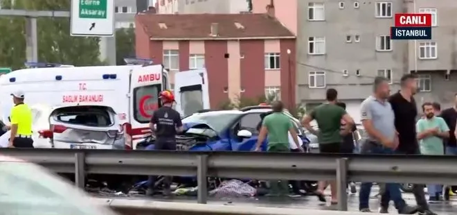 İstanbul'da zincirleme kaza: 2 ölü | A Haber olay yerinde