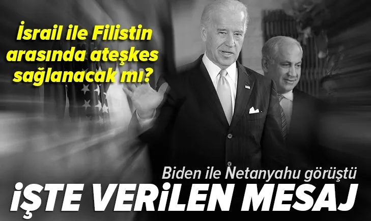 Son dakika: ABD Başkanı Joe Biden'dan İsrail ile Filistin arasında ateşkes adımı