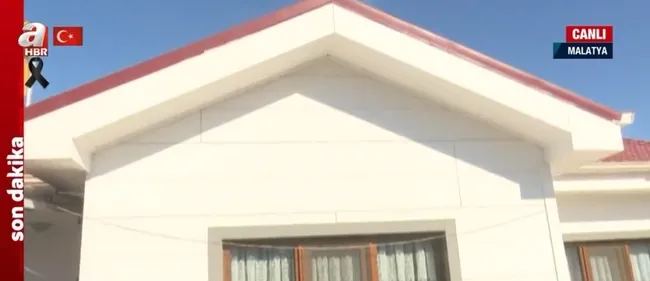 Malatya’da deprem konutları olarak yapılan çelik konstrüksiyonlu evler sapasağlam kaldı