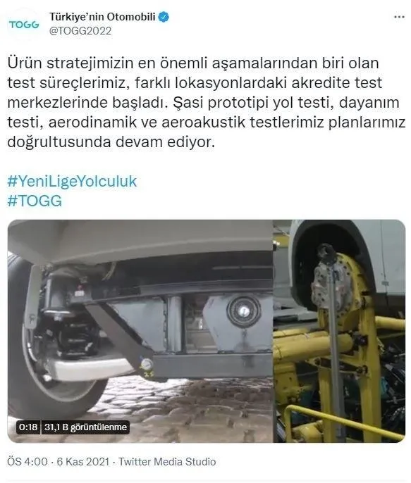 TOGG Las Vegas yolcusu! Tüketici Elektroniği Fuarı’nda yer alacak