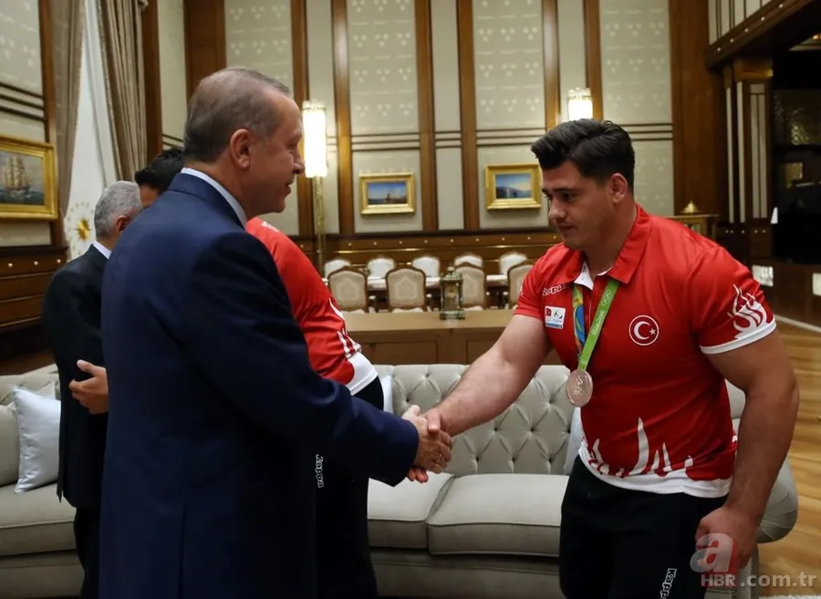 Erdoğan, Rio 2016 Olimpiyat Oyunlarında madalya kazanan Türk sporcuları kabul etti 2