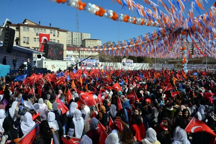Başkan Erdoğan'a Şırnak'ta sevgi seli