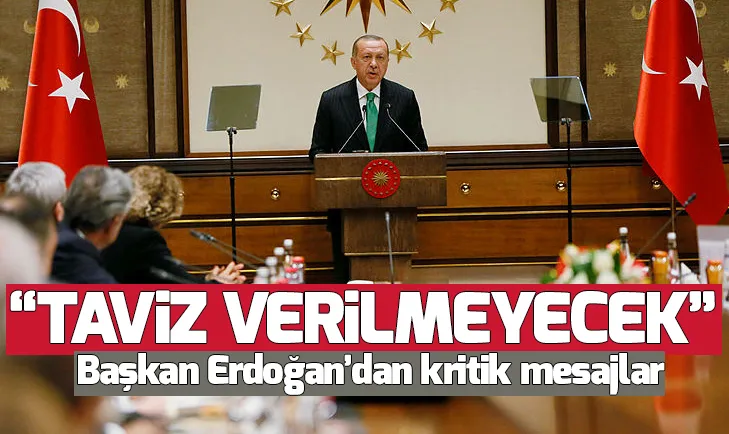 Başkan Erdoğandan kritik mesajlar