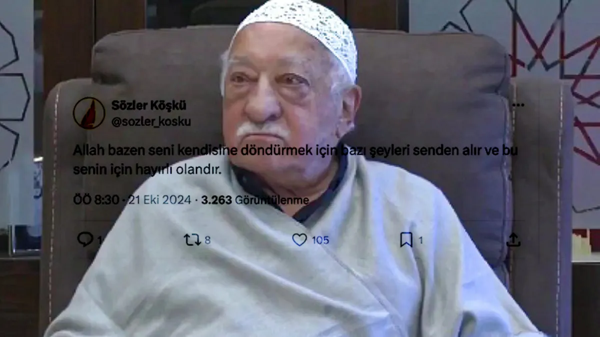'Sözler Köşkü' isimli hesaptan skandal paylaşım! Teröristbaşı Gülen'i hayırla andılar