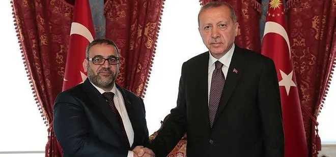 Başkan Erdoğan, Halid el-Meşri’yi kabul etti