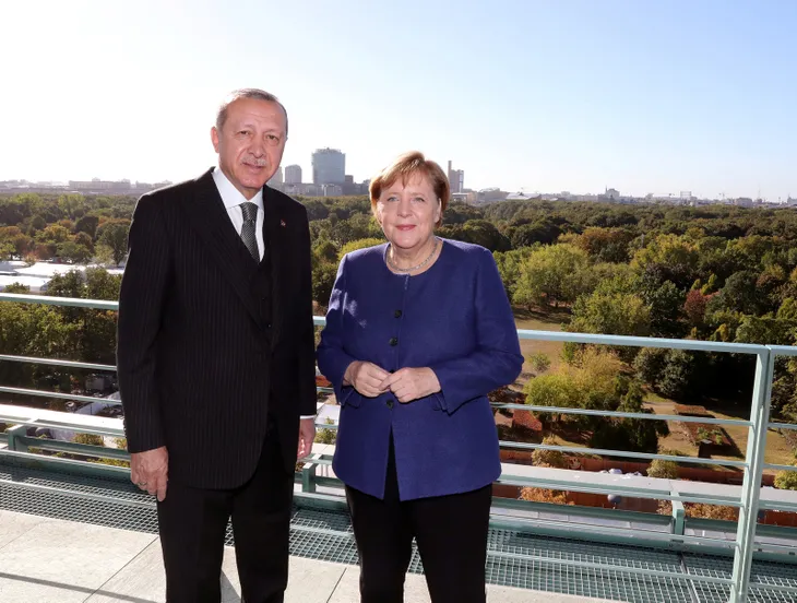 BaÅkan ErdoÄan, Merkel ile kahvaltıda buluÅtu