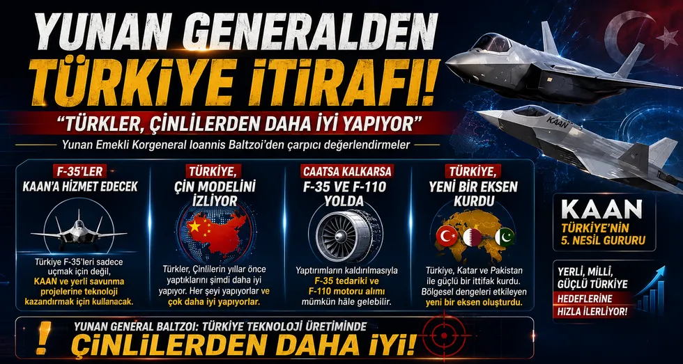 Atina’da F-35 ve KAAN alarm!: Emekli Yunan generalden tarihi itiraf: Türkler daha iyi yapıyor - 1