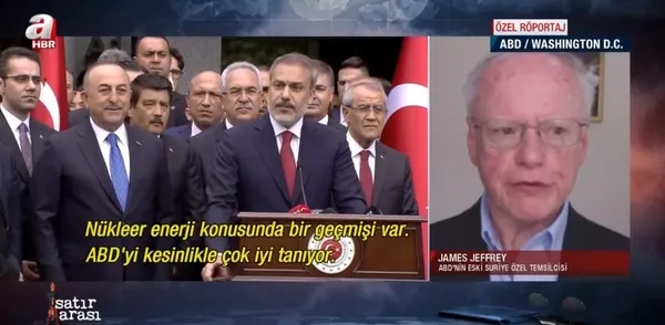 James Franklin Jeffrey’den A Haber’e özel açıklamalar: Başkan Erdoğan ve Bakan Hakan Fidan...