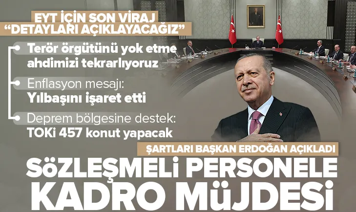 Sözleşmelilere kadro müjdesi!